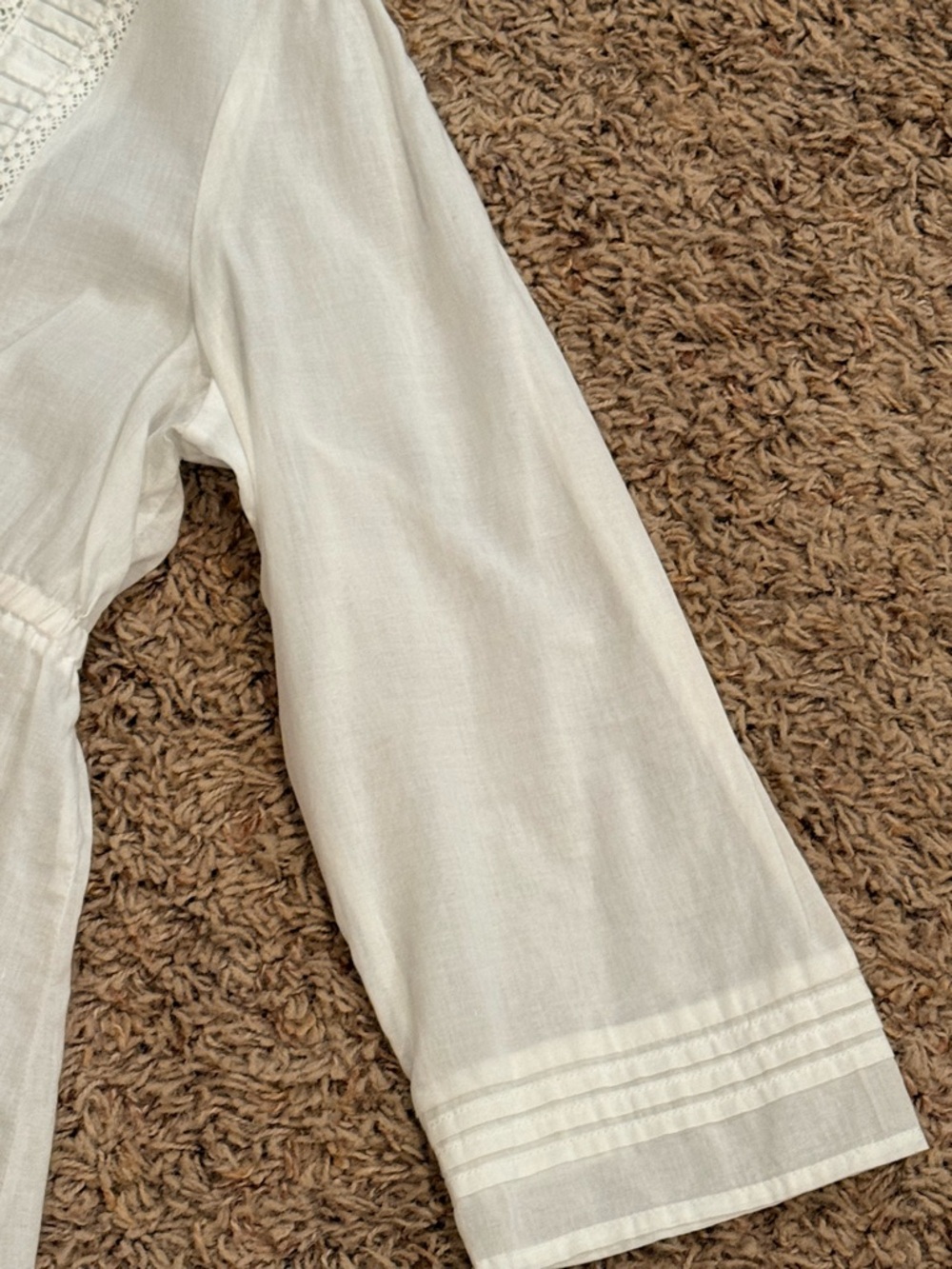 Sonoma Women’s White Cotton Button Front Blouse Size L NEW - Picture 9 of 14